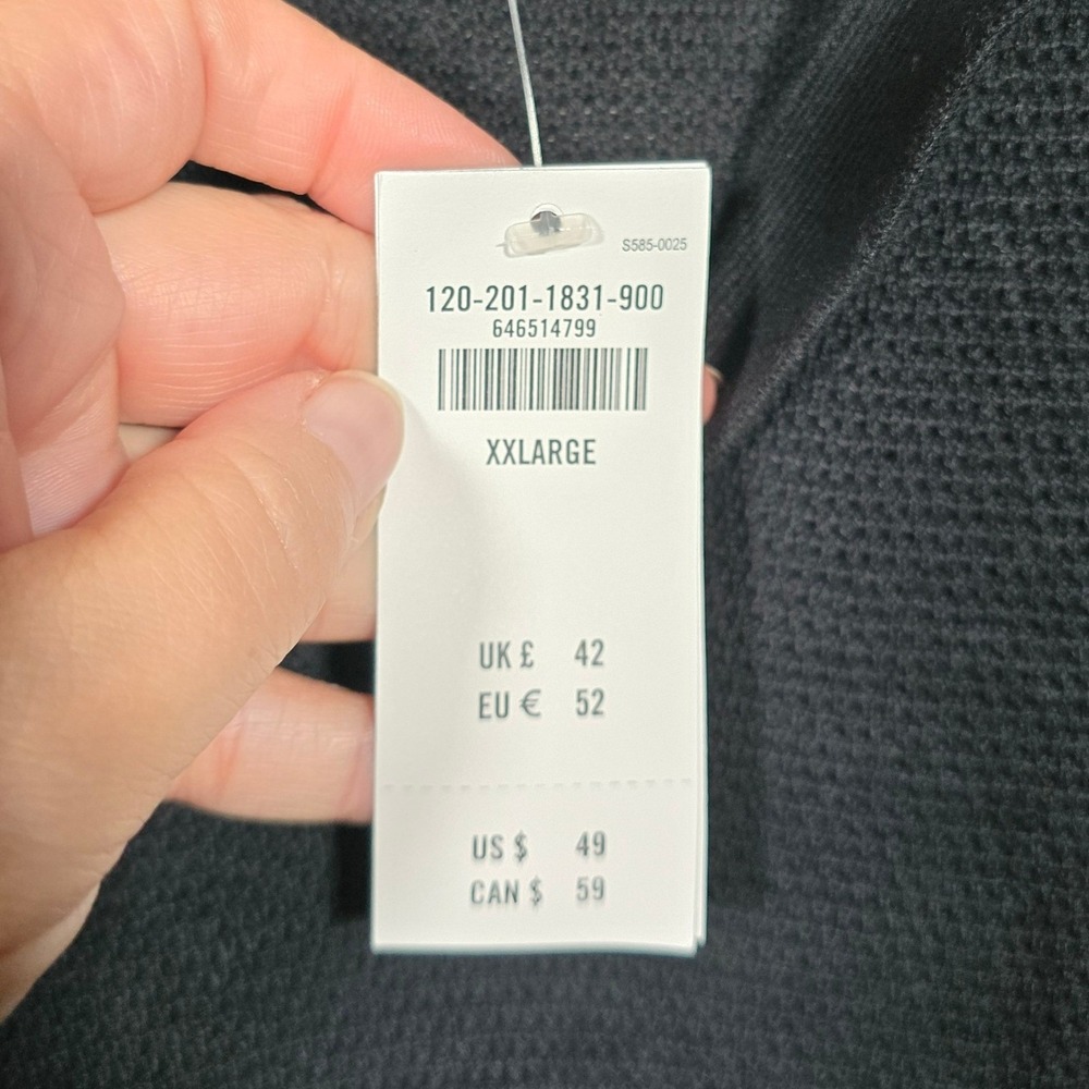 Abercrombie & Fitch Mens XXL Black‎ Featherweight Pima Cotton Polo Shirt - Picture 5 of 8
